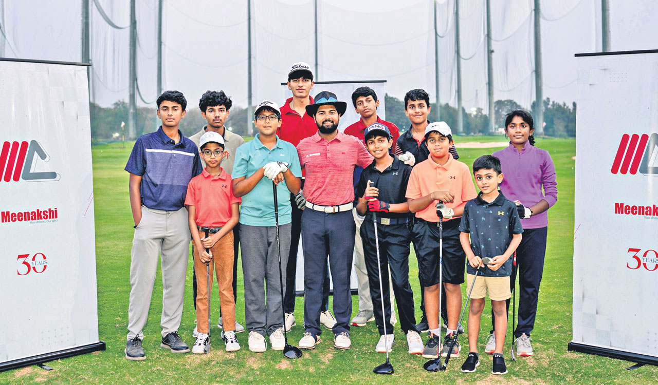 Golfer Aman guides young talents in Hyderabad