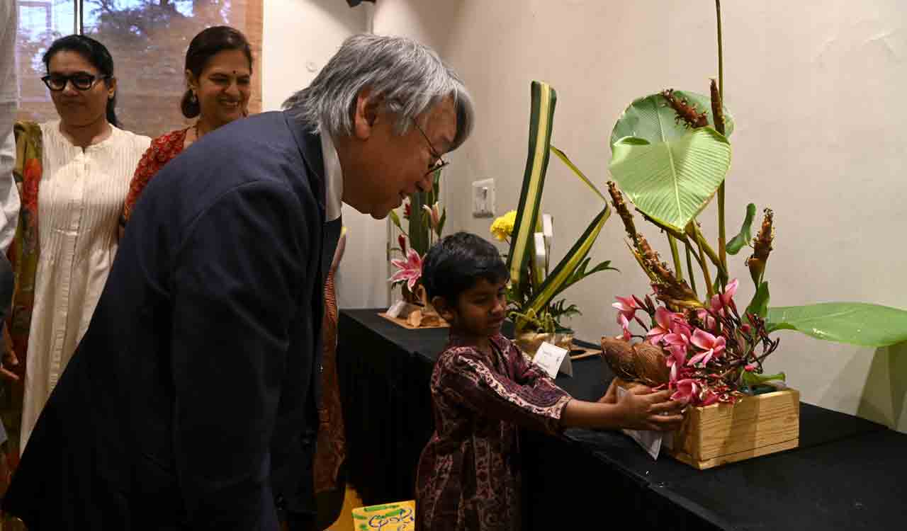 Environmentally-aware Ikebana exhibition inaugurated in Hyderabad