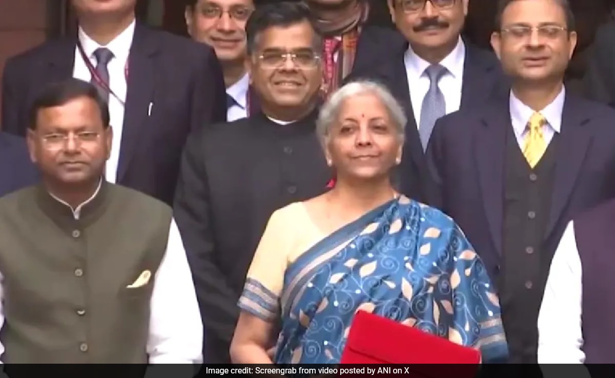 Video: Nirmala Sitharaman's Red Tablet Sleeve Ahead Of Interim Budget