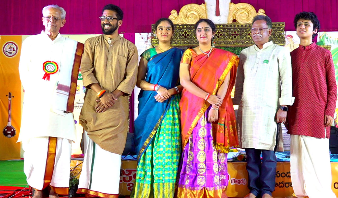 Sri thyagaraja Aaradhanotsavam concludes in Hyderabad