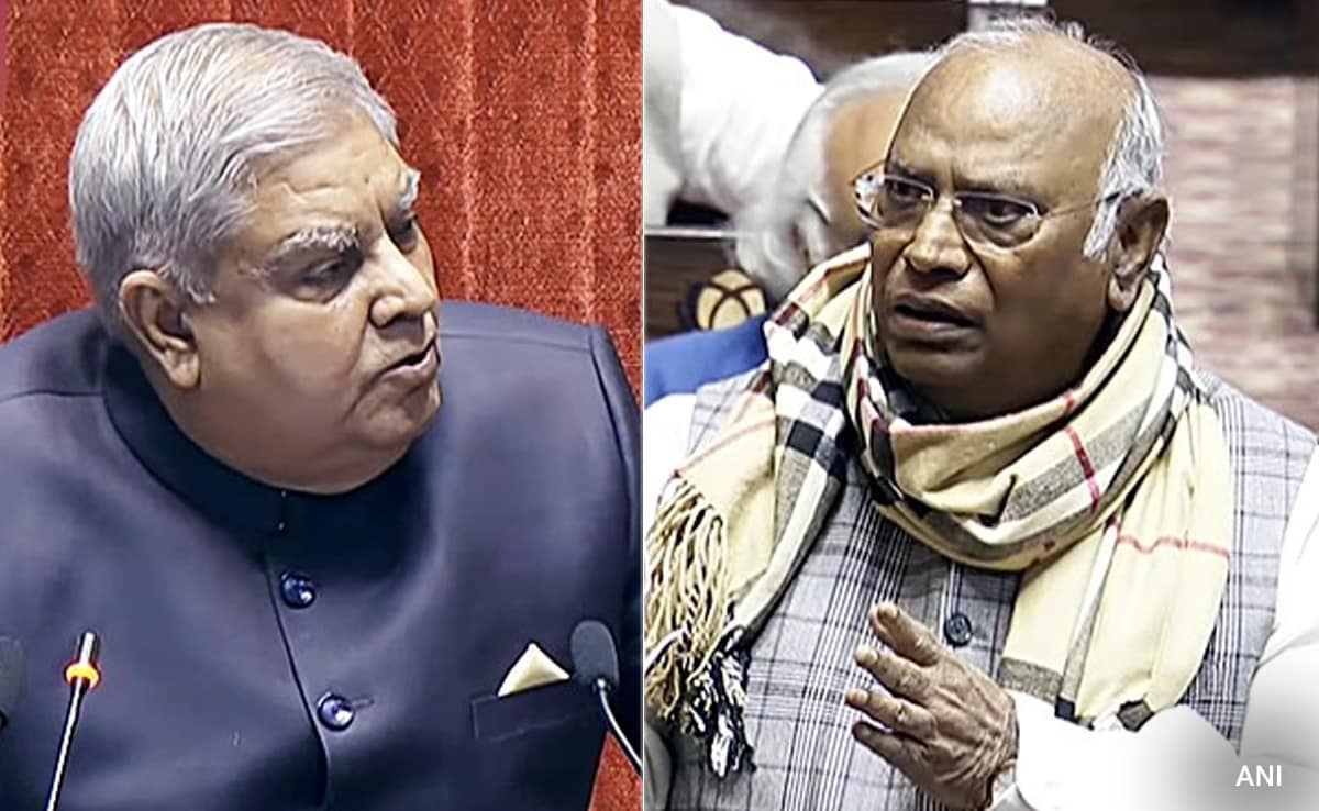 Jagdeep Dhankhar And M Kharge's Big Face-Off In Parliament Over Rules