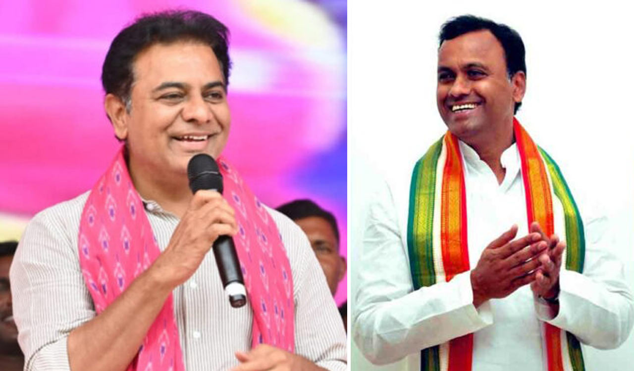 KTR, Komatireddy exchange witty banter