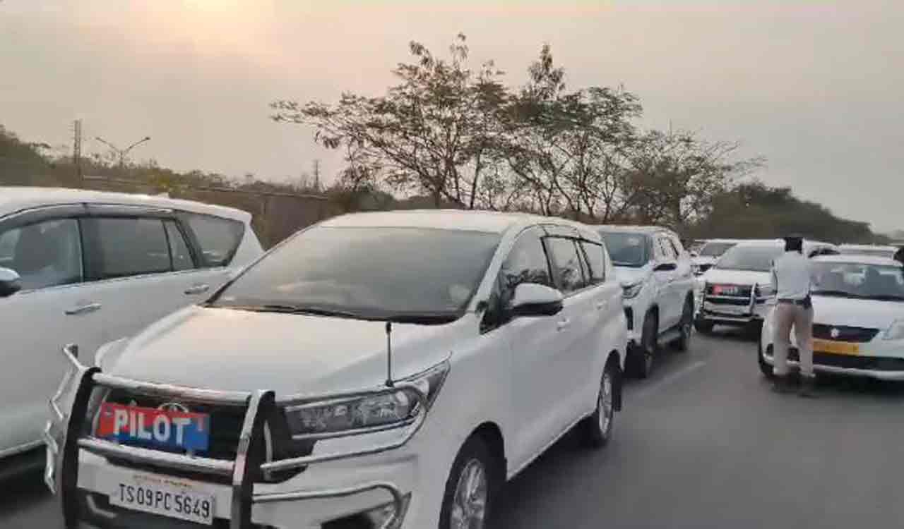 Watch: Jharkhand MLAs arrive in Hyderabad