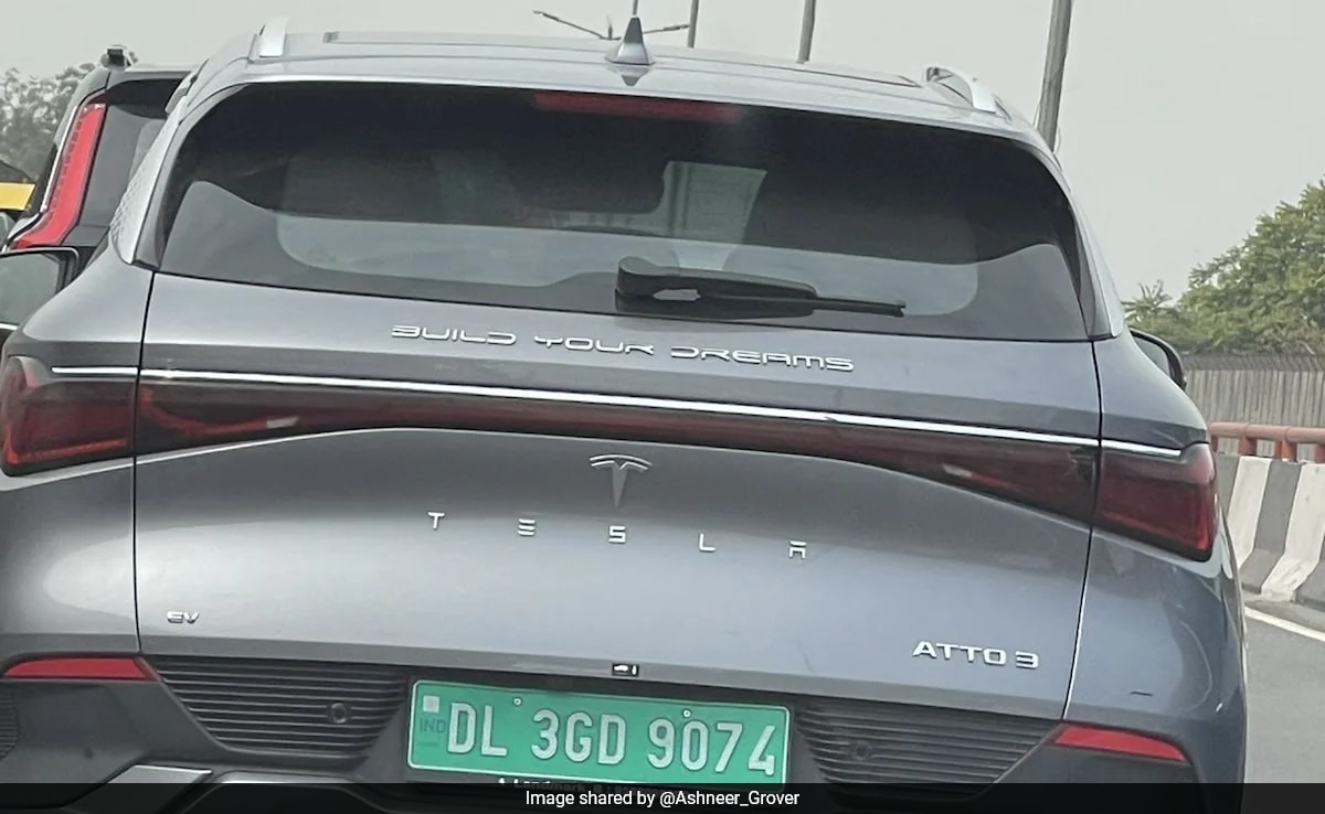 Ashneer Grover Shares Pic Of "Cross-Breed Tesla" In Delhi, Internet Reacts