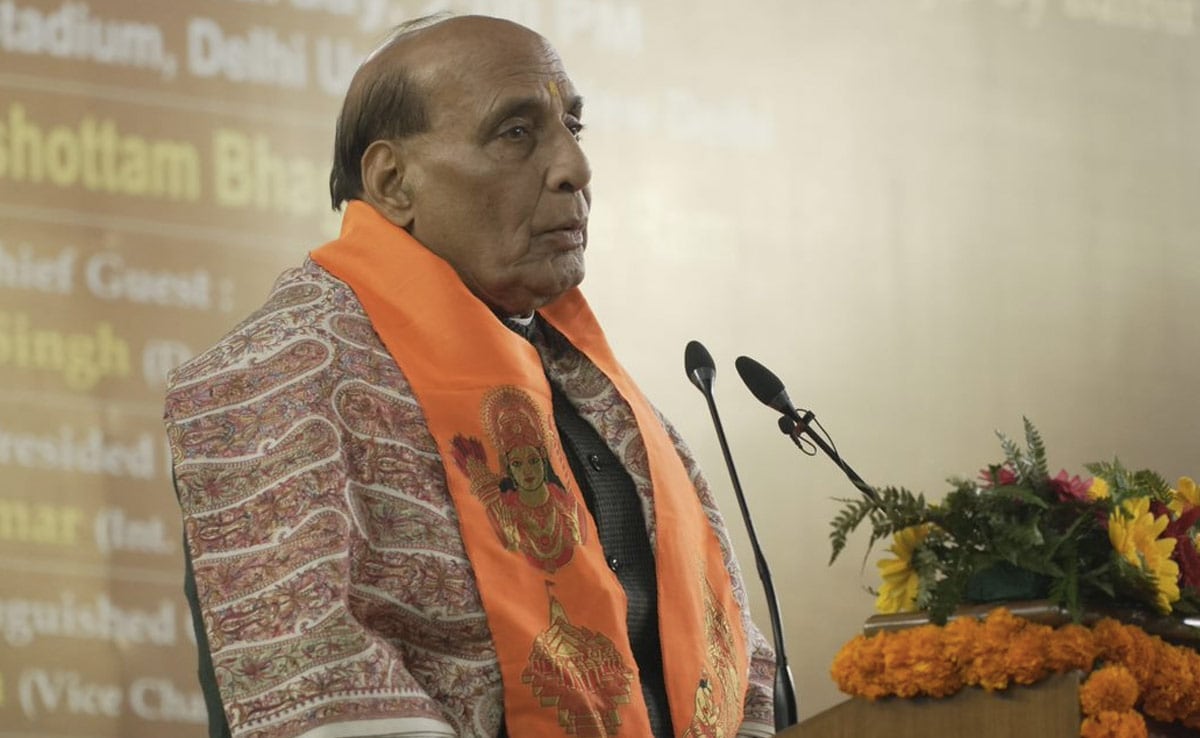 Opposition Created North-South Divide For Political Gains: Rajnath Singh