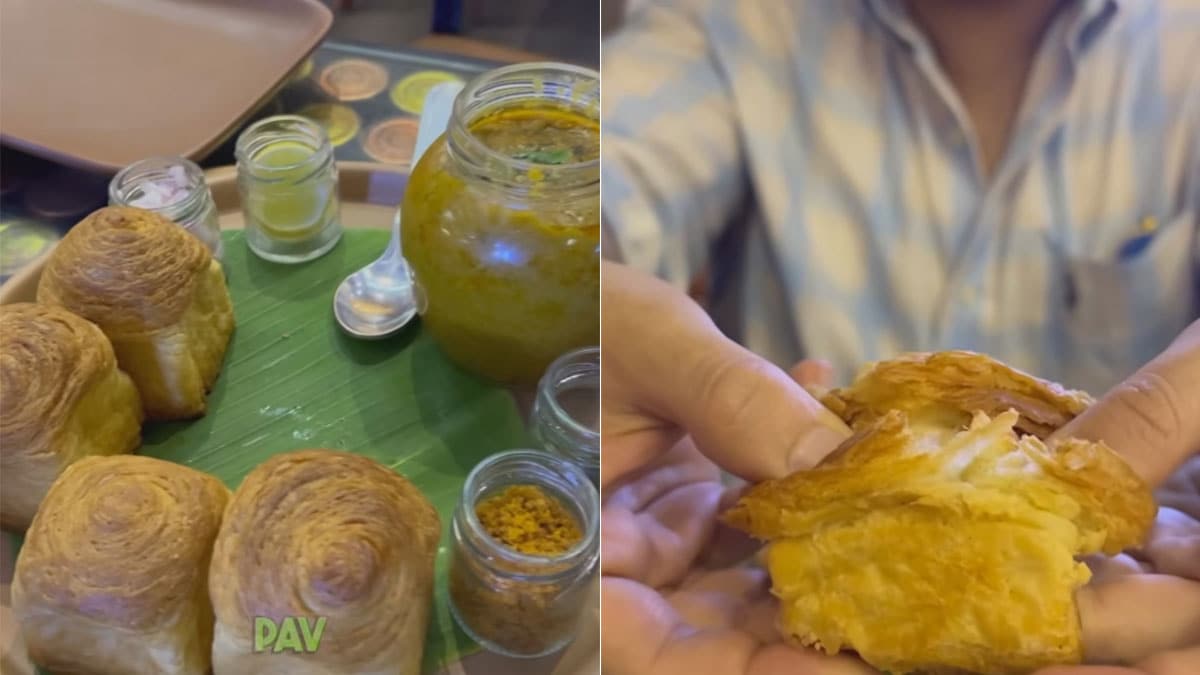 Watch: "Croissant Pav Bhaji" Goes Viral. Internet Jokes, "South Bombay Pav Bhaji"