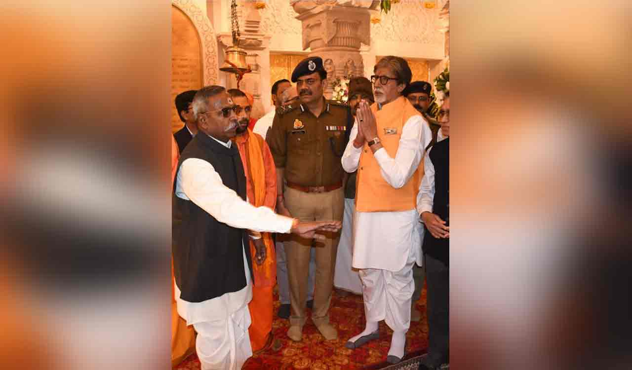 Amitabh Bachchan makes second visit to Ram Temple in Ayodhya