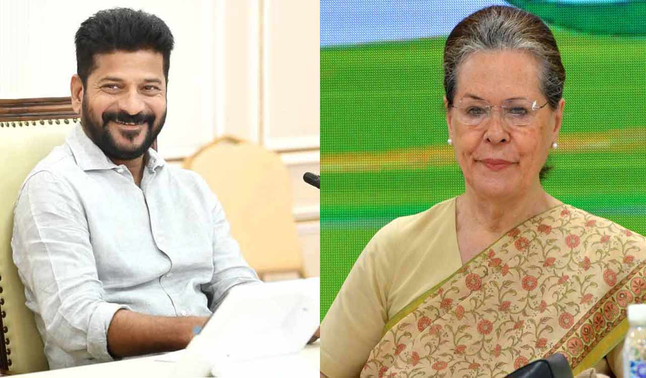 CM Revanth Reddy urges Sonia Gandhi to contest Lok Sabh polls from Telangana