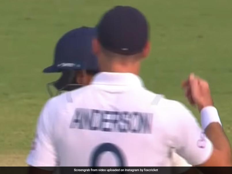 Watch: Anderson Mocks Jadeja's Century Celebration After Sarfaraz Run Out