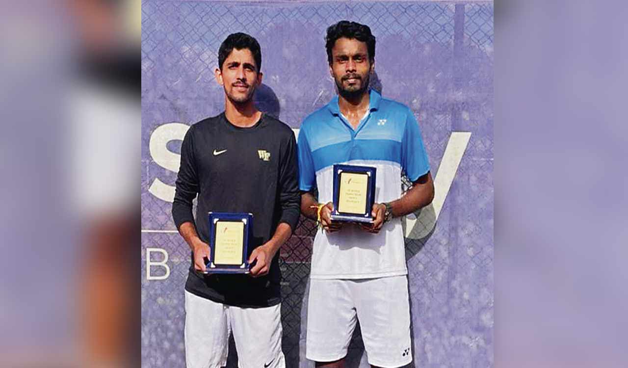 Sai Karteek pair finishes runner-up at World Tour Tennis 25K ITF Futures