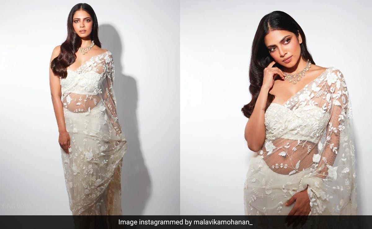 So Many Sarees In The World And Cover Girl Malavika Mohanan's White Saree Still Stands Out The Brightest