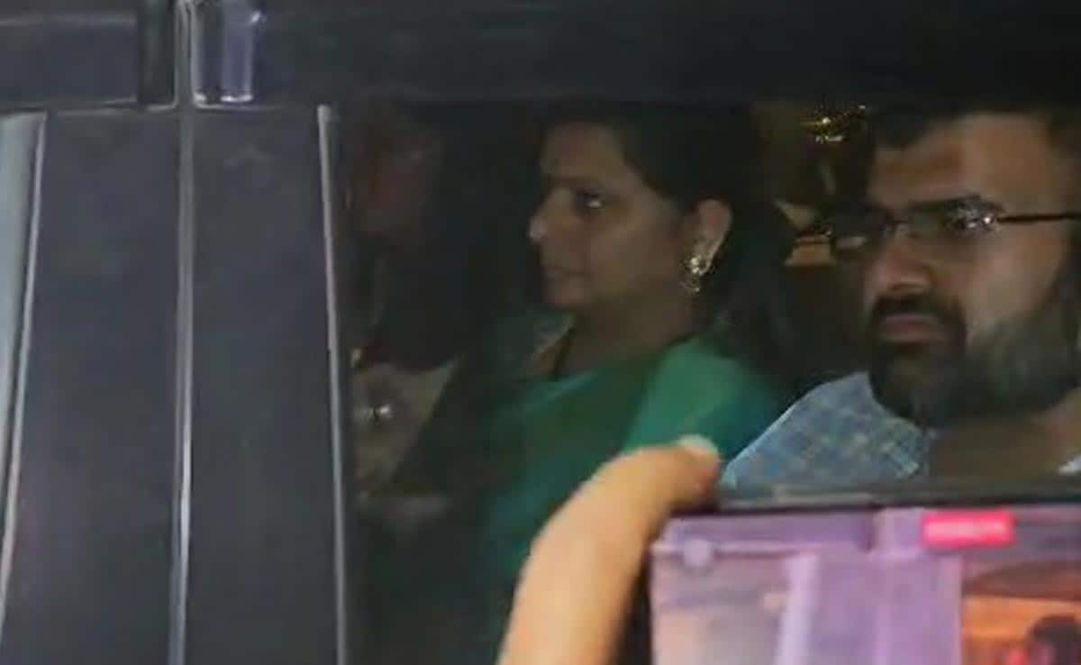 BRS' K Kavitha Flown To Delhi After Dramatic Arrest From Hyderabad Home