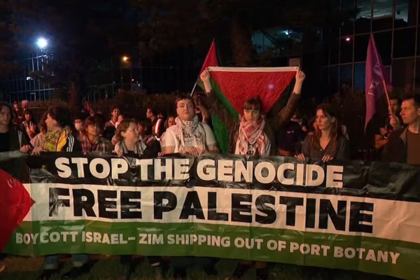 Australian police clash with protesters blocking Israeli ship at Sydney port