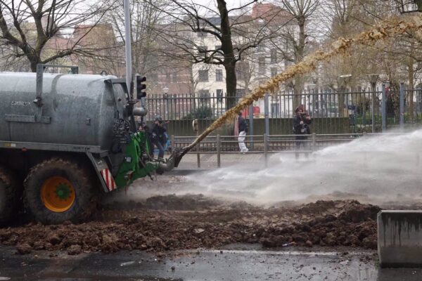 Belgian farmers clash with police during protests against EU's policies