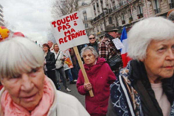 French pensioners rally against Macron austerity