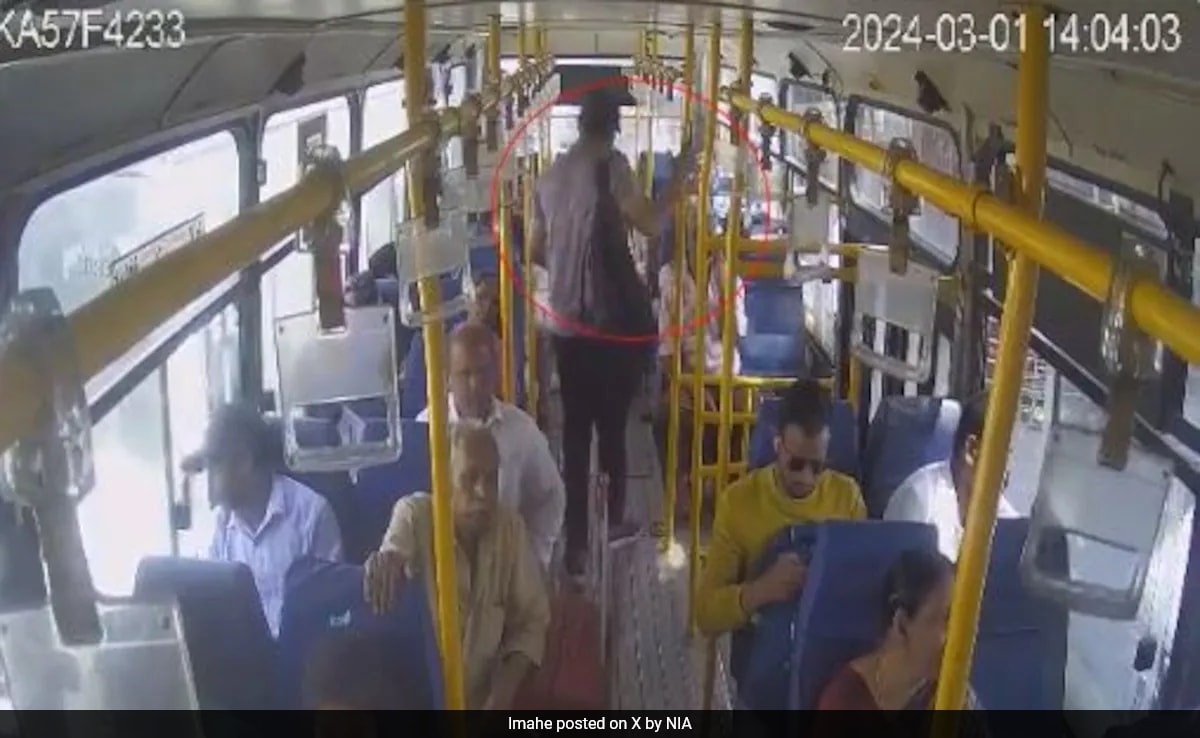 Video: An Hour After Bengaluru Cafe Blast, Suspect Seen Boarding A Bus