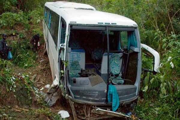 45 dead, 1 Injured as bus plunges in South Africa