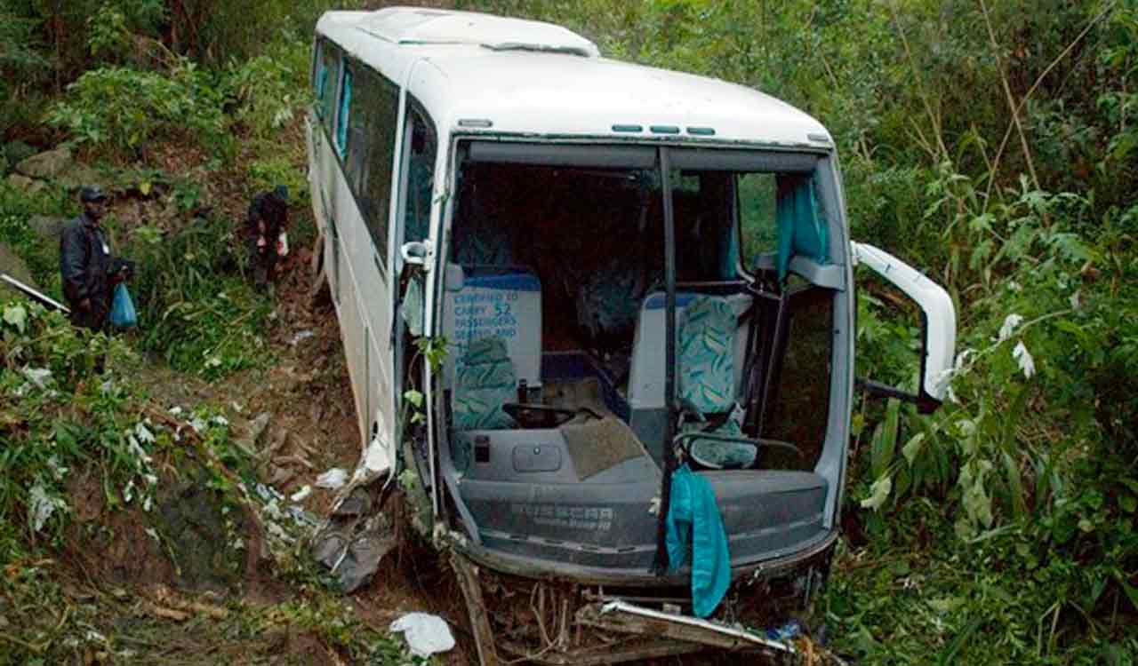 45 dead, 1 Injured as bus plunges in South Africa