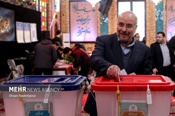 Elections in Tehran in presence of parliament speaker