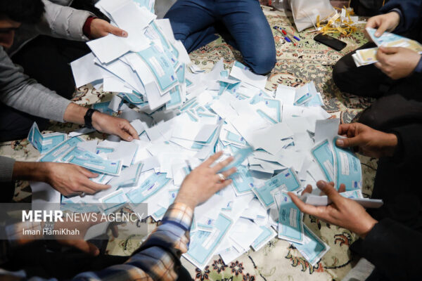 Vote counting process in Hamedan