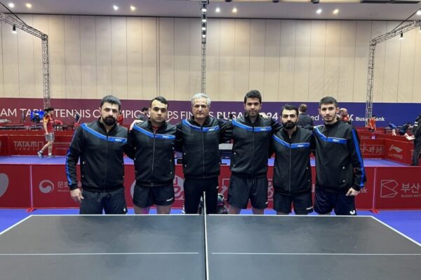 Iran's men table tennis team advances in ITTF ranking