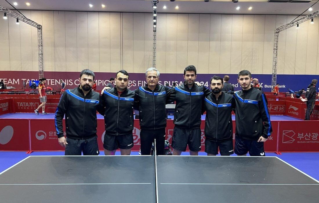 Iran's men table tennis team advances in ITTF ranking