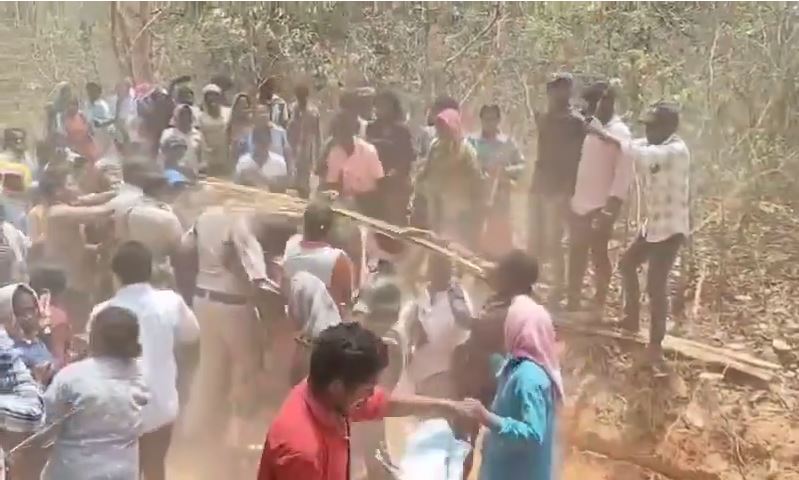 Video: Cop Chased, Punched, Dragged From His Bike By Mob In Telangana