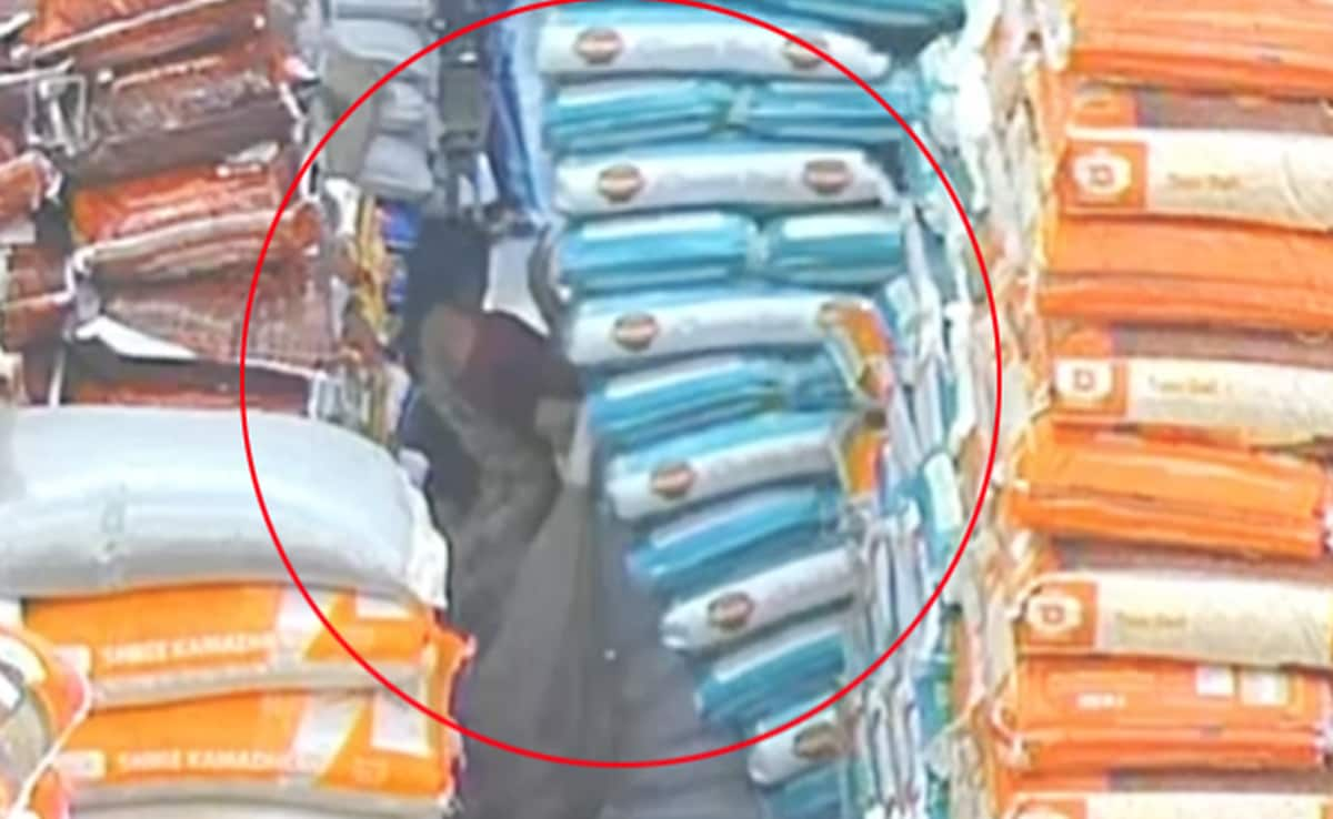 Video: Woman Gets Trapped After Grain Sacks Fall On Her, Then This Happened