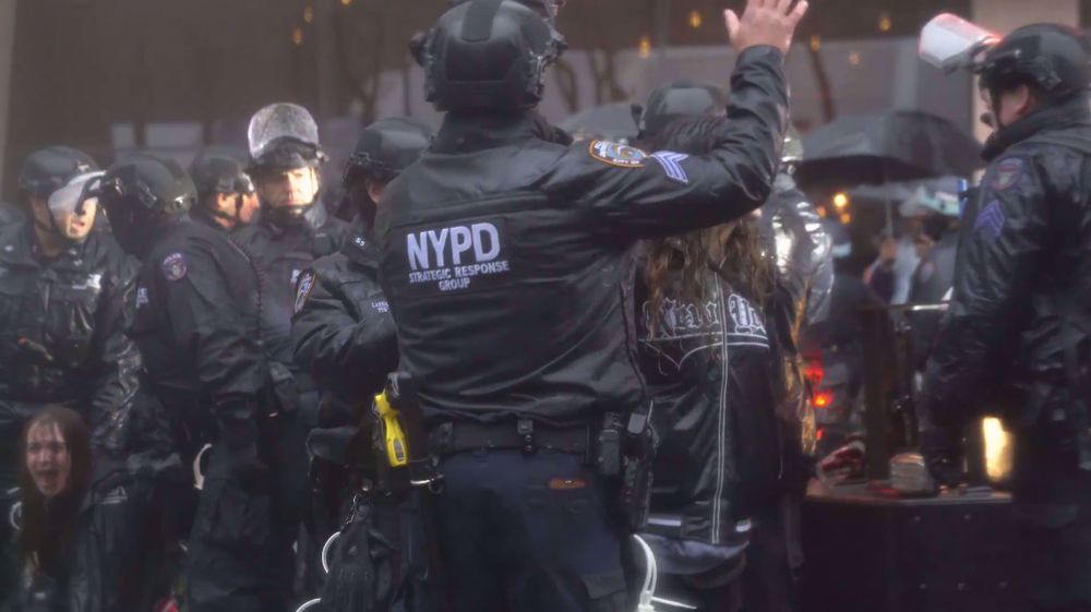 Several arrested as NYPD clash with pro-Palestine demonstrators