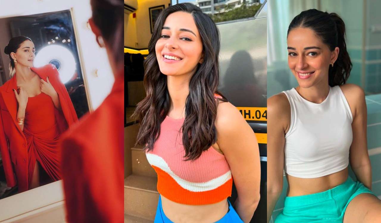 Ananya Pandey shares delightful pics from beach and sets, fans react