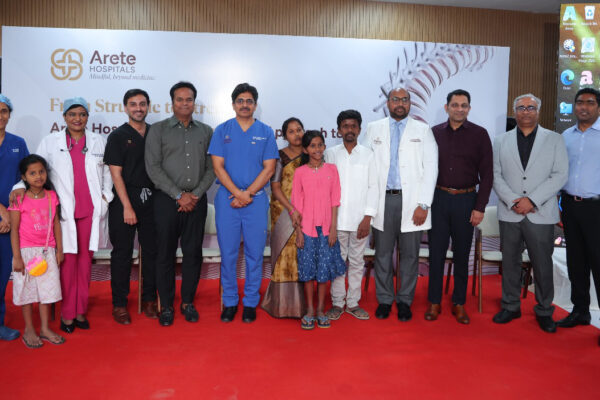 Hyderabad: 12-year-old girl undergoes corrective surgery for scoliosis at Arete Hospitals