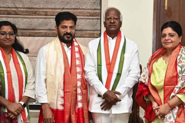 BRS leader Kadiyam Srihari, daughter join Congress