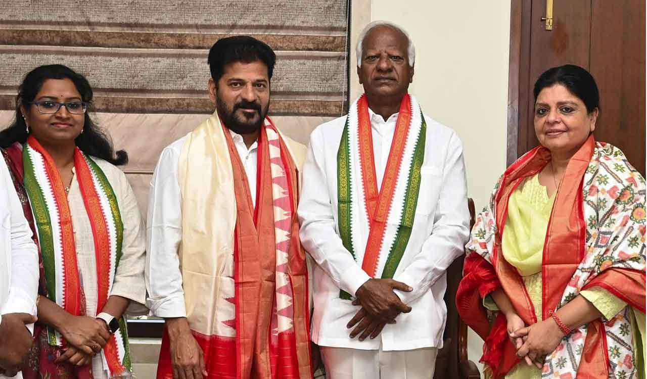 BRS leader Kadiyam Srihari, daughter join Congress