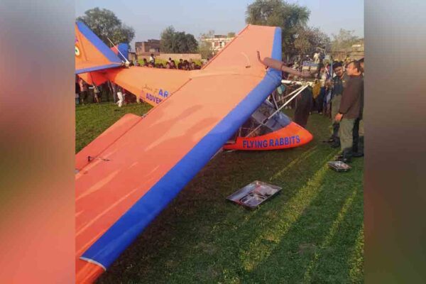 Helicopter crashes in Bihar’s Gaya, pilots safe