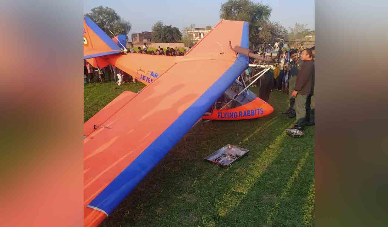 Helicopter crashes in Bihar’s Gaya, pilots safe