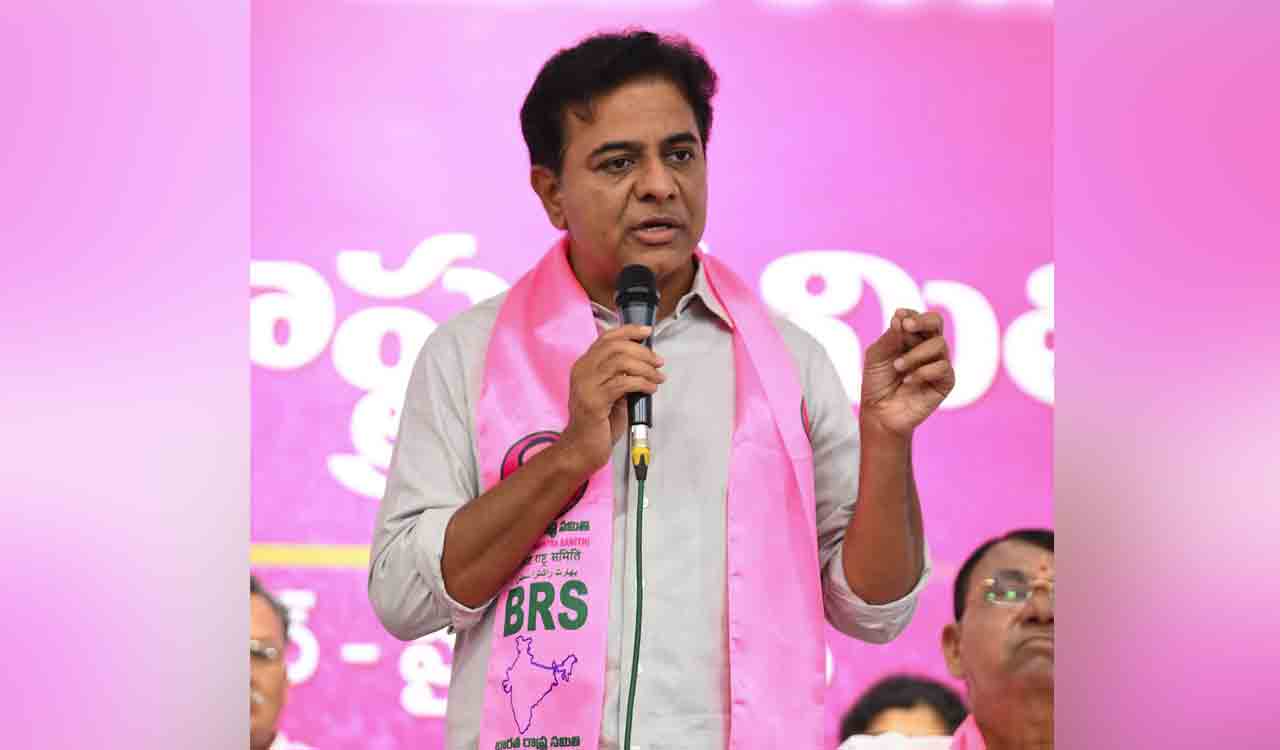 It is a man-made drought by Congress to cover up inefficiency, says KTR