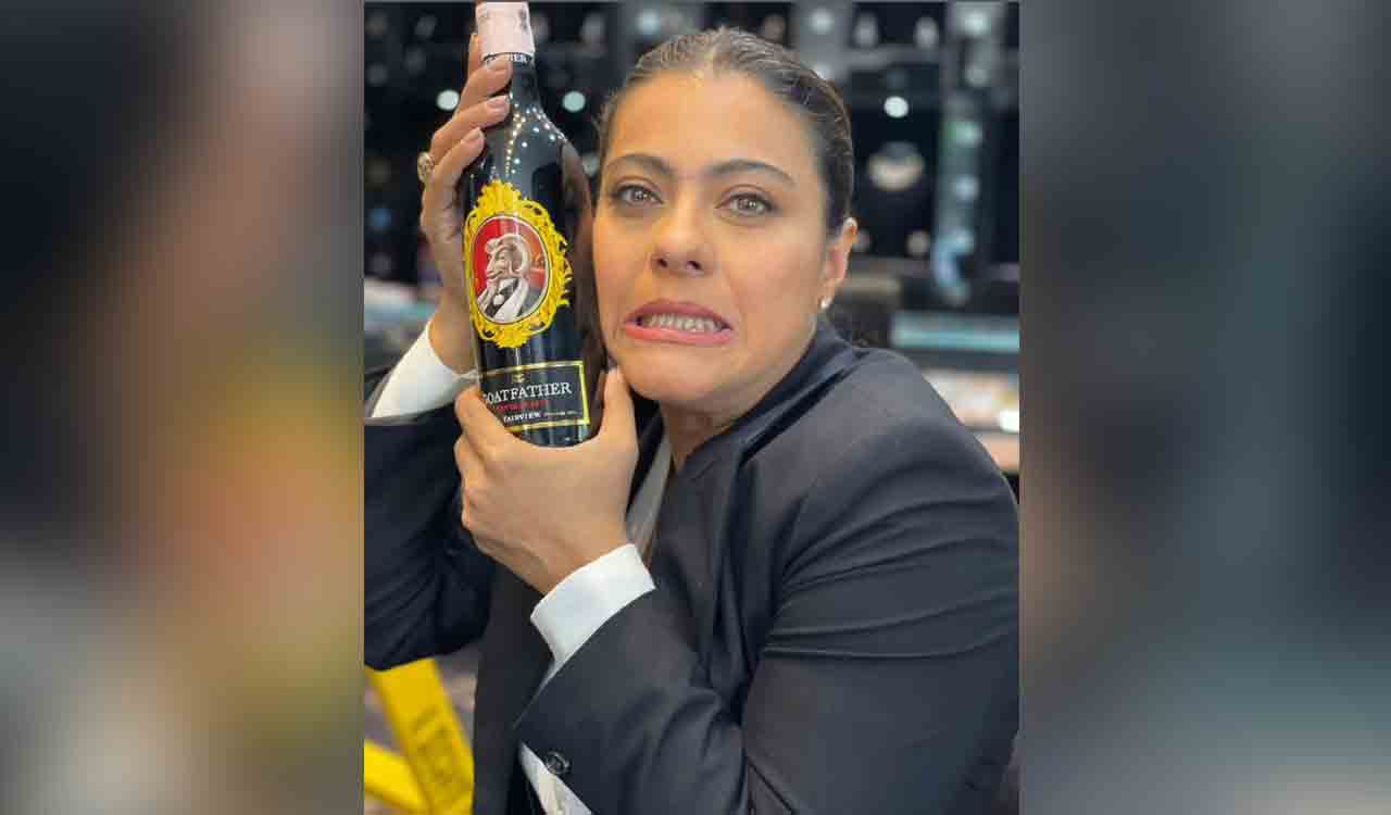 Kajol drops pic with wine bottle, says ‘I may not drink but can get a good laugh’