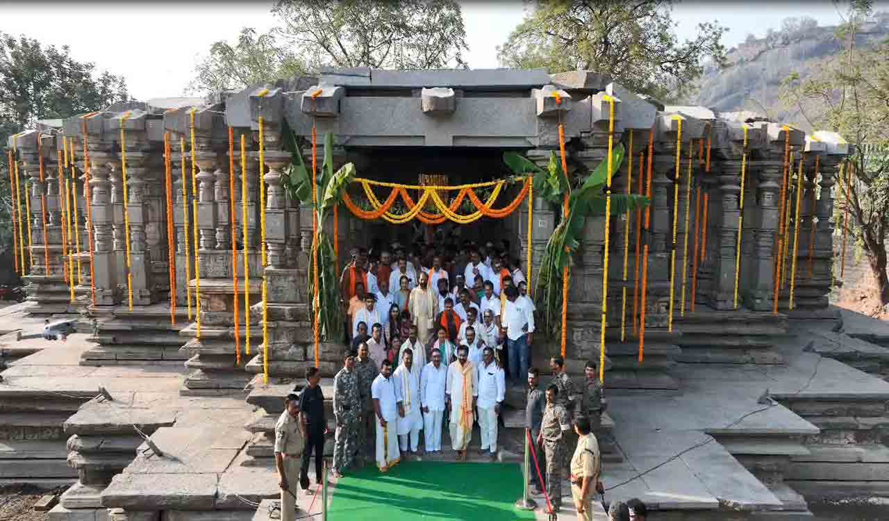 Kishan Reddy inaugurates renovated ‘Kalyana Mandapam’ at 1000-pillar temple in Hanamkonda