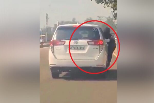 Watch: Lucknow police files case against car driver for viral stunt video