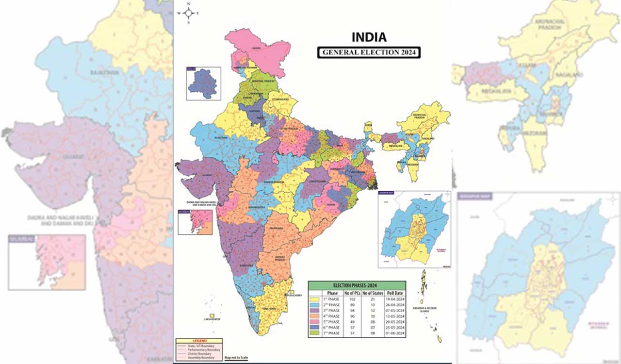 Lok Sabha Elections 2024: Take a look at state-wise schedule of the 7-phase polls