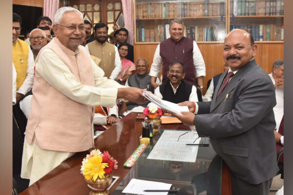 Bihar CM Nitish Kumar files nomination for MLC poll