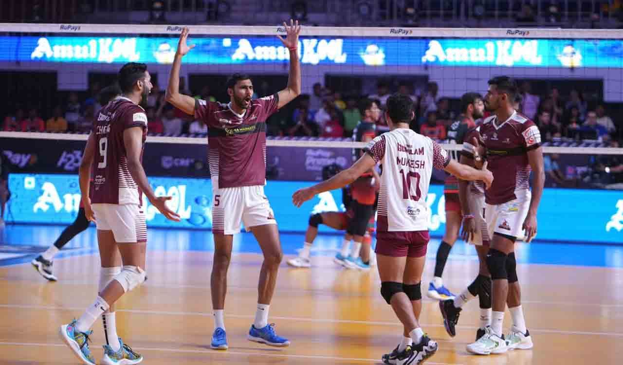 Prime Volleyball League: Calicut Heroes beat Hyderabad Black Hawks in straight sets