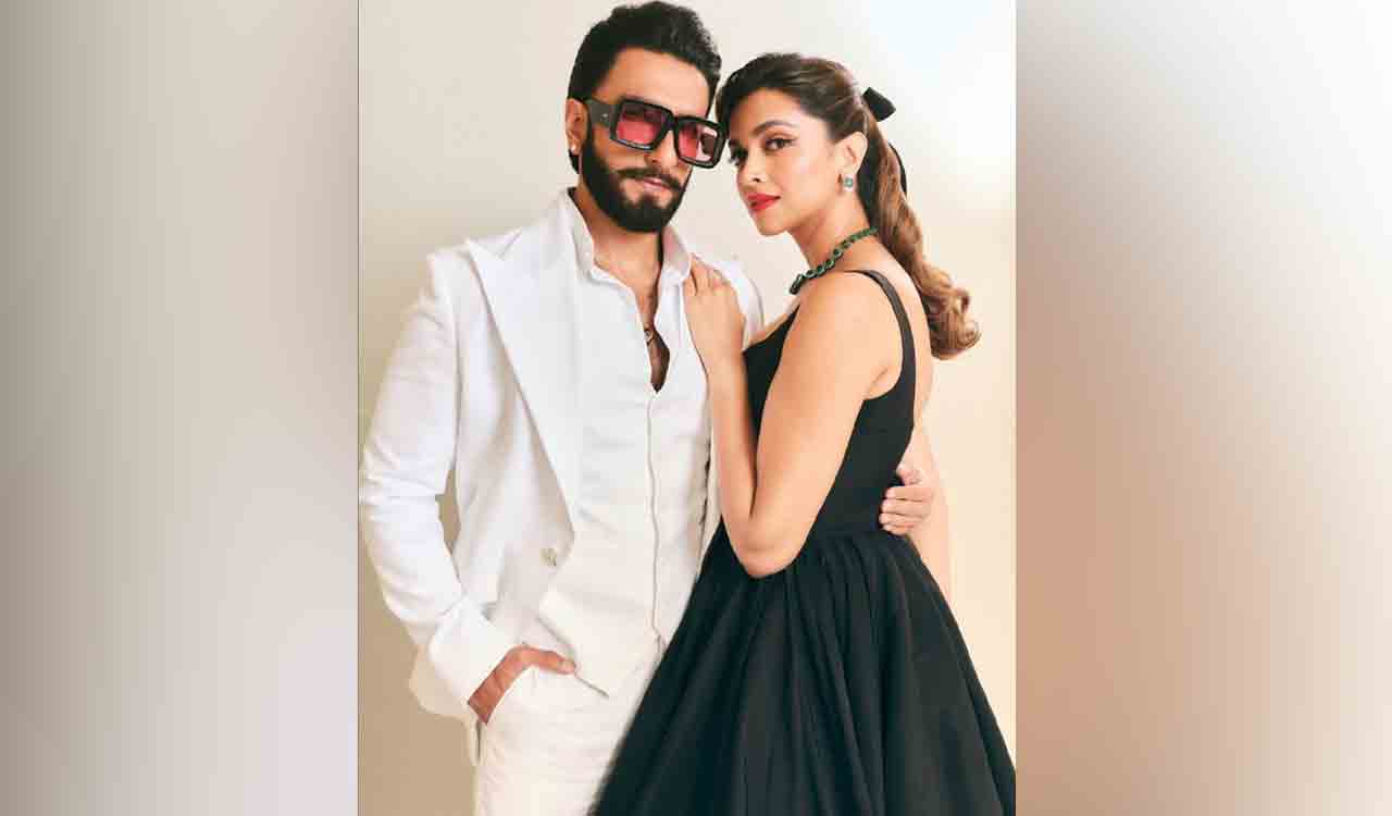 Ranveer, Deepika look stylish in black and white look for Anant-Radhika’s pre-wedding festivities