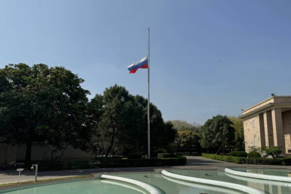 Russian Embassy in New Delhi flies national flag half-mast after Moscow terror attack