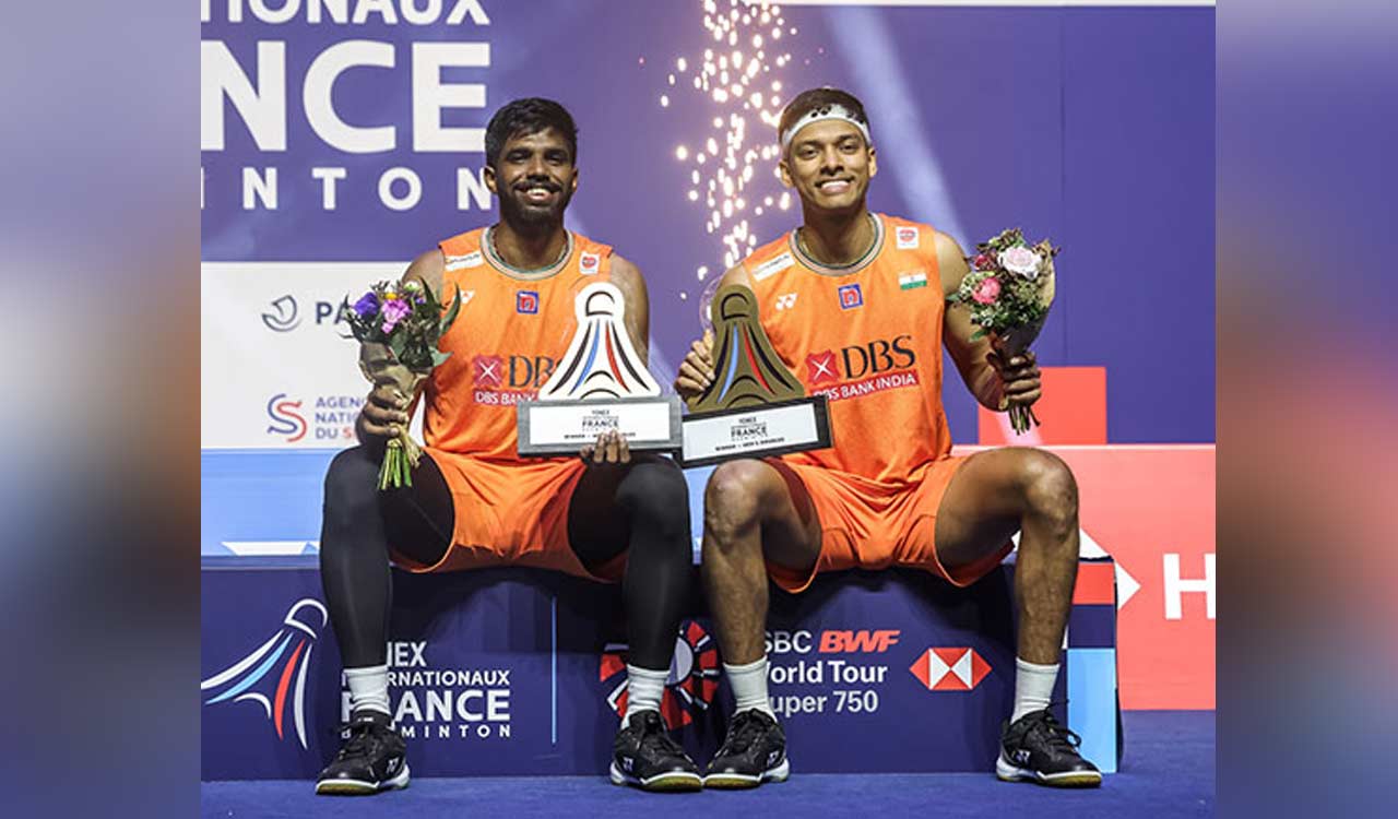 Satwiksairaj Rankireddy, Chirag Shetty triumph in BWF French Open final