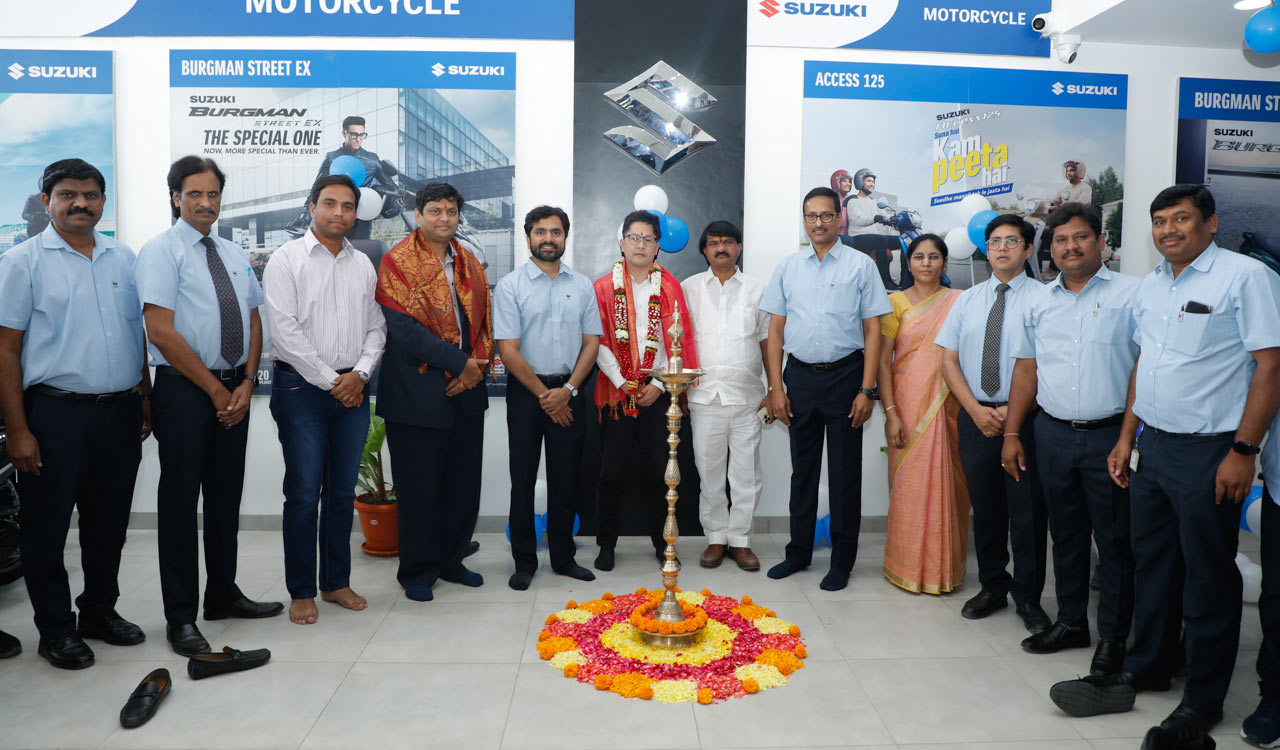 Padmaja Suzuki, the Suzuki 2 Wheelers Authorized Dealer, on Monday inaugurated their new dealership in Kompally