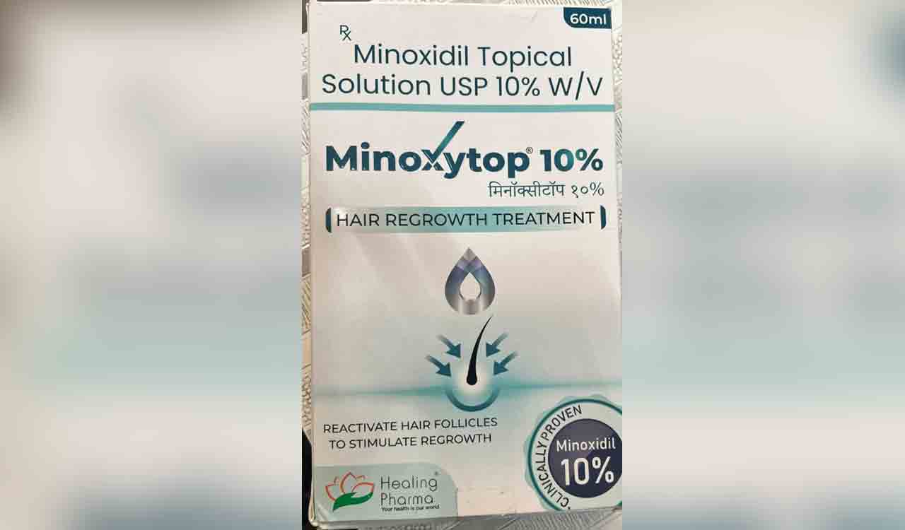 TSDCA seizes fake stocks of Minoxidil in Nalgonda