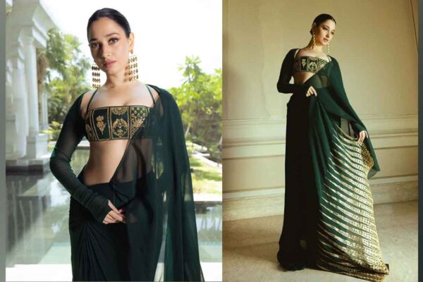 Tamannaah Bhatia stuns in Green ethnic attire for ‘Aranmanai 4’ photoshoot