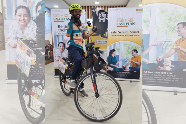 Differently-abled cyclist on Kashmir-Kanyakumari journey arrives in Hyderabad