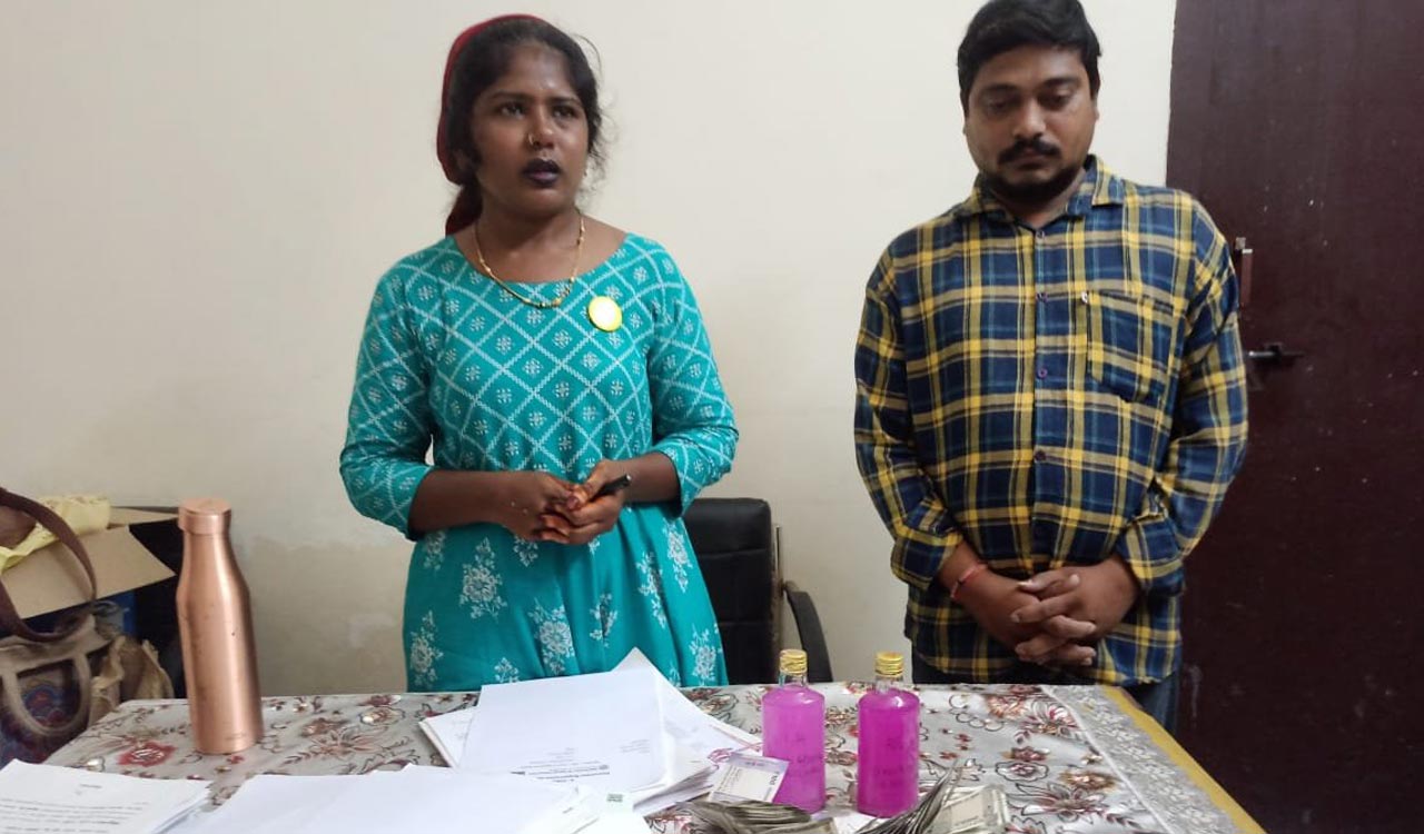 A woman sub-registrar in ACB net in Mahabubabad